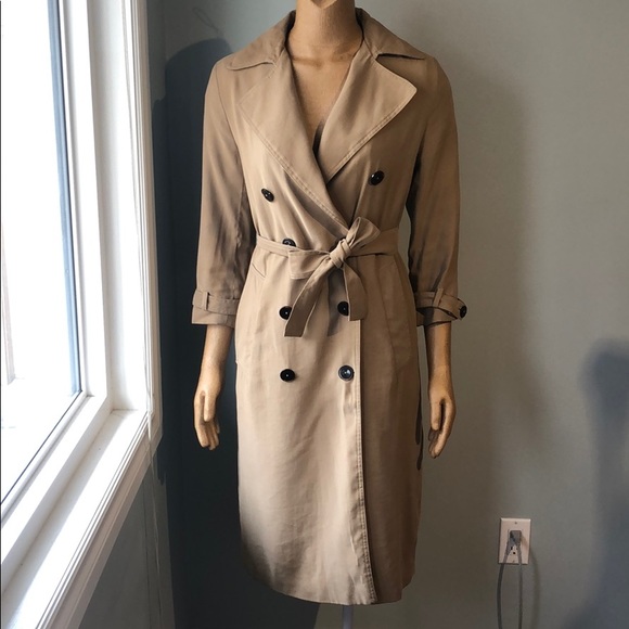Zara Trench Coat Tan - Picture 1 of 7